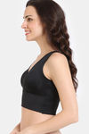 Zivame Double Layered Non Wired 3/4Th Coverage Bra Top With Removable Cookies - Tap Shoe — thumbnail 3